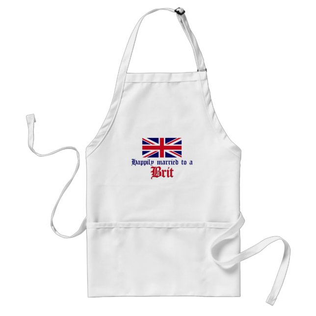 Glücklich verheiratet zu einem Briten Schürze (Vorne)