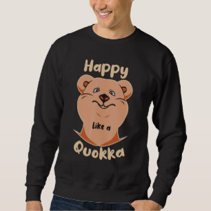 Glücklich wie ein Quokka Cut Daizy Quokka Plüsch Sweatshirt