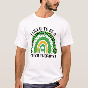 Glücklich zu einem Sprechtherapeuten Rainbow St. P T-Shirt