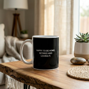 Glücklich Zu Hause Ruhestand Und Liebe Es Vater Le Kaffeetasse