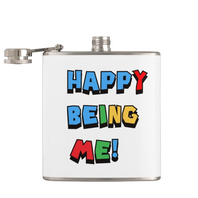 glücklich zu sein flachmann (Geöffnet)