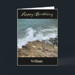 Glücklich zum Geburtstag Männer Vater Foto persona Karte<br><div class="desc">Glücklich zum Geburtstag Männer Vater Foto Personalisieren Grußkarte für diesen besonderen Mann oder Vater in Ihrem Leben. Es kann für jeden benutzt werden. Es hat eine wunderbare Schönheit der Natur aus der Karibik. Personalisieren Sie es für jeden. Foto Copyright Denise Bennerson,  Fotograf</div>