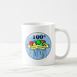 Glückliche 100. Geburtstag Ballons Tasse