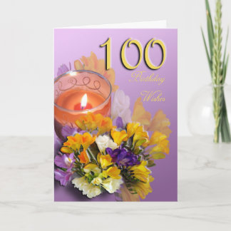Glückliche 100. Geburtstagskarte Karte