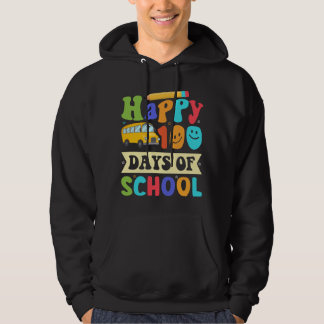 glückliche 100 Schultage 100 Tage Laden 100 Tage Hoodie