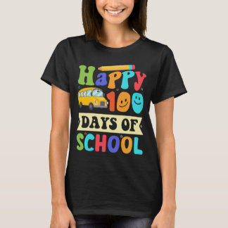 glückliche 100 Schultage 100 Tage Laden 100 Tage T-Shirt