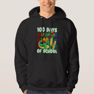 Glückliche 100 Schultage Für Lehrer Kinder Dinosau Hoodie