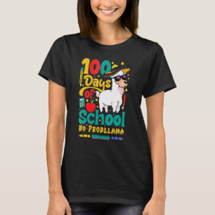 Glückliche 100 Schultage Kein Problem Lama 100. T-Shirt