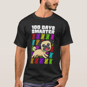 Glückliche 100 Tage cleverere Hund-Shirts, 100. Ta T-Shirt