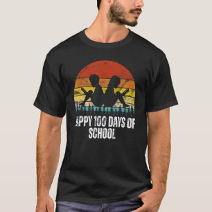 GLÜCKLICHE 100 TAGE IN DER SCHULE VINTAGE LEHRER T-Shirt