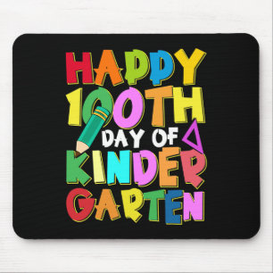Glückliche 100 Tage Kindergarten Kinder 100 Tage S Mousepad
