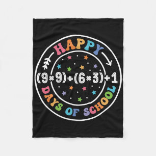 Glückliche 100 Tage Mathematik der Schule Formel 1 Fleecedecke
