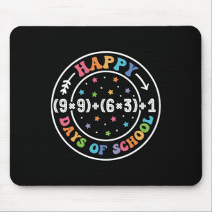 Glückliche 100 Tage Mathematik der Schule Formel 1 Mousepad