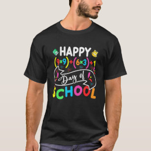 Glückliche 100 Tage Mathematiklehrer in der Schule T-Shirt