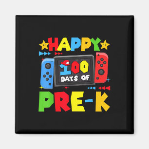 Glückliche 100 Tage Pre-k Gaming 100. Tag Schule B Magnet