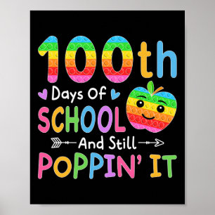 Glückliche 100 Tage Schule und immer noch Poppin's Poster