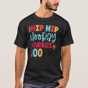 Glückliche 100 Tage Schuljungen Mädchen Kindergart T-Shirt
