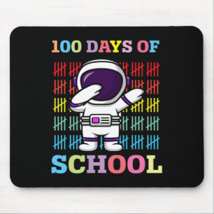 Glückliche 100 Tage Schulkinder, die Astronaut abs Mousepad
