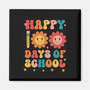 Glückliche 100 Tage Schullehrer 100. Scho-Tag Magnet