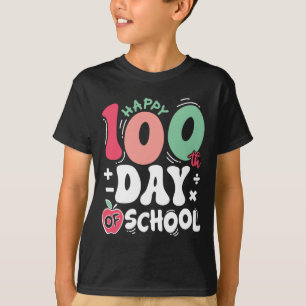 Glückliche 100 Tage Schullehrer 100. Scho-Tag T-Shirt