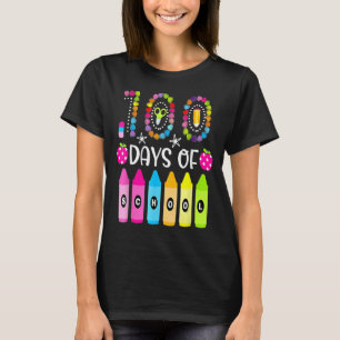 Glückliche 100 Tage Schullehrer Kinder 100 Tage T-Shirt