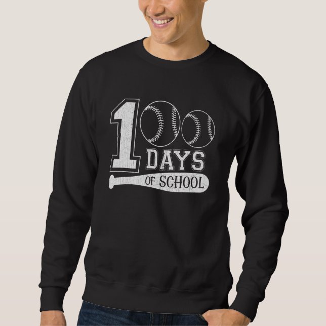 Glückliche 100 Tage Schullehrer Schüler Ch Sweatshirt (Vorderseite)