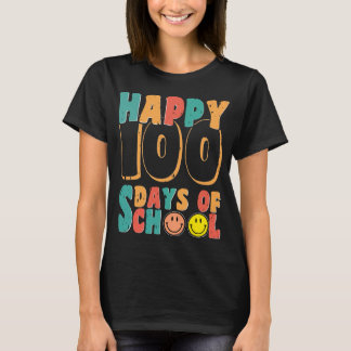 glückliche 100 Tage Schultretro T-Shirt