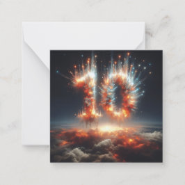 Glückliche 10. B-Day Grußkarte Mitteilungskarte