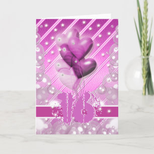 Glückliche 16. Geburtstagsballons hell Karte