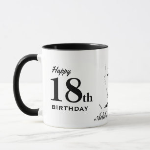 Glückliche 18. tasse