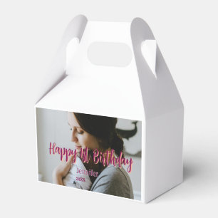 Glückliche 1. Geburtstagskinder Baby Mutter Rot Or Geschenkschachtel