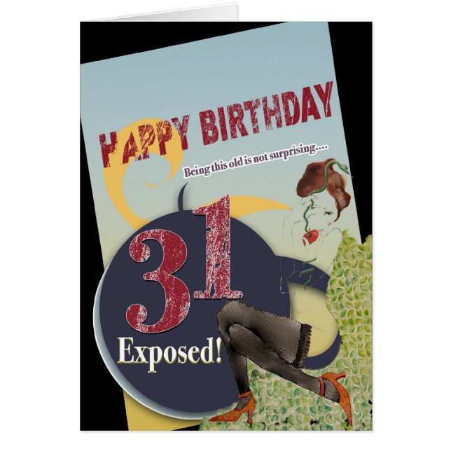 Glückliche 31. Geburtstag Alter exponiert sinnlich (Vorne)