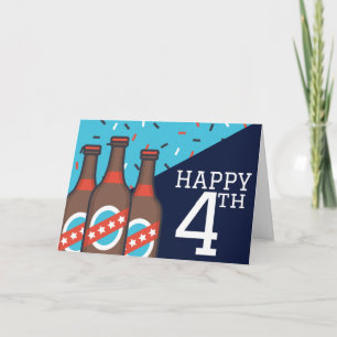 Glückliche 4. Bier-Karte Karte