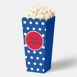 Glückliche 4. Juli Popcorn Box (blau, weiß und rot Geschenkschachtel