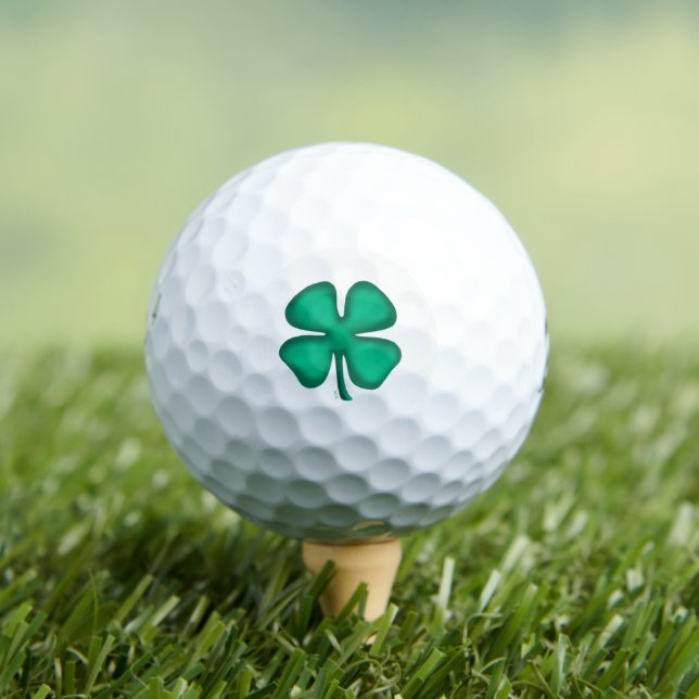 Glückliche 4 Leaf Irish Clover Bridgestone Golfbäl Golfball (Insitu T-Shirt)