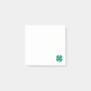 Glückliche 4 Leaf Irish Clover Notizblöcke Post-it Klebezettel
