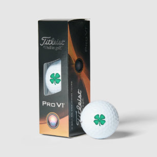 Glückliche 4 Leaf Irish Clover Titleist Pro Golfbä Golfball