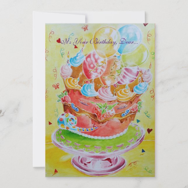 Glückliche 50. Geburtstagskarte (Vorderseite)