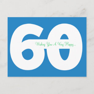 Glückliche 60. Geburtstag Meilensteine Postkarten