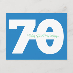 Glückliche 70. Geburtstag Meilensteine Postkarten