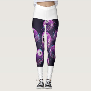 Glückliche 8 Ball Glitzer Splash Leggings 🎱 ✨