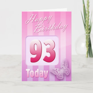 Glückliche 93. karte