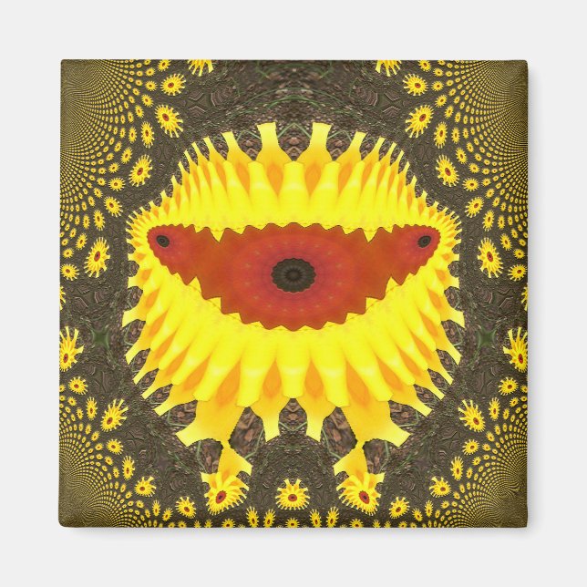 Glückliche Alien....... Magnet (Vorne)