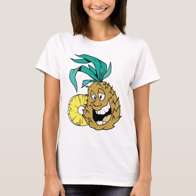 Glückliche Ananas T-Shirt (Vorderseite)