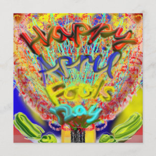 Glückliche Aprilscherz-Tageseinladung 2014 Einladung