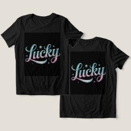 Glückliche Aquamarin rosa Silbersteine Tri-Blend Shirt