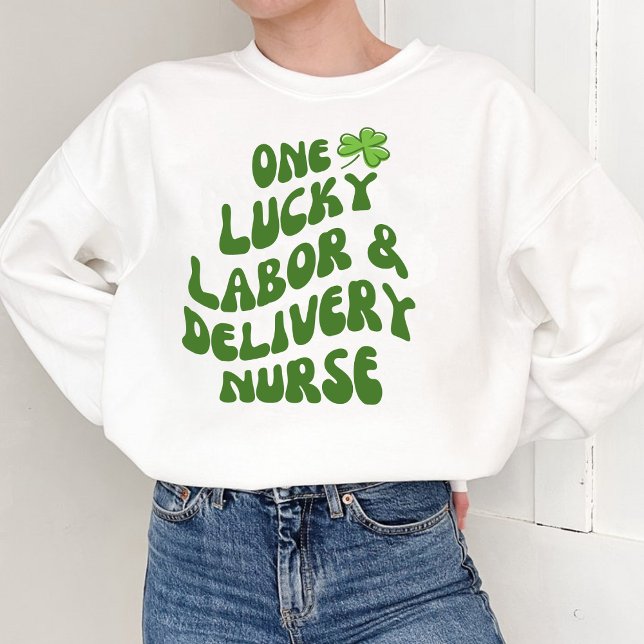 Glückliche Arbeit und Krankenschwester Sweatshirt (Von Creator hochgeladen)
