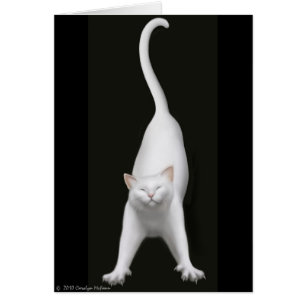 Glückliche ausdehnende Katzen-Karte