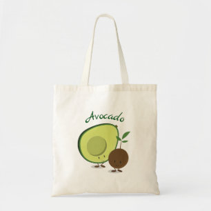Glückliche Avocado-und Tragetasche