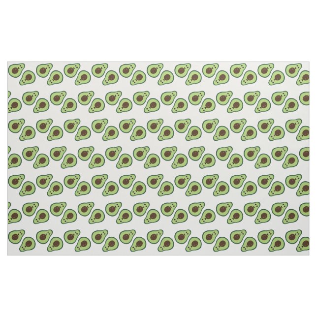 Glückliche Avocados Stoff (Fat Quarter (45,7 x 55,9 cm))